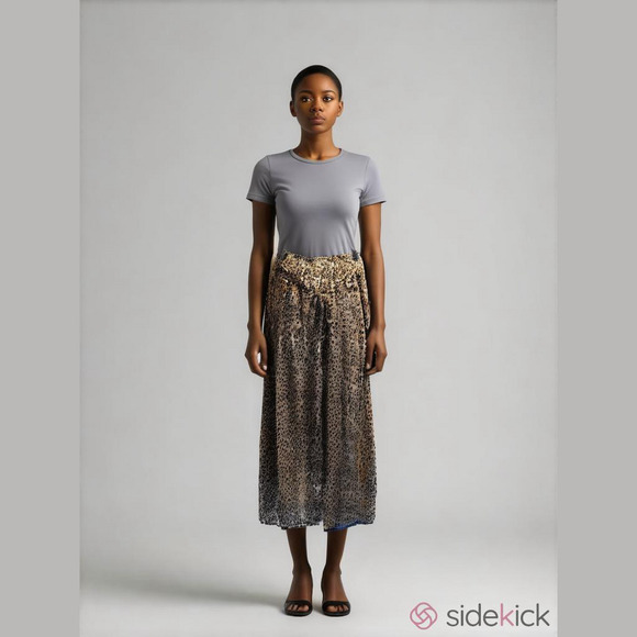 Classic Concepts Skirt, Size 1X, Waist 16+ Stretch, Length 35, Tie - Picture 9 of 9